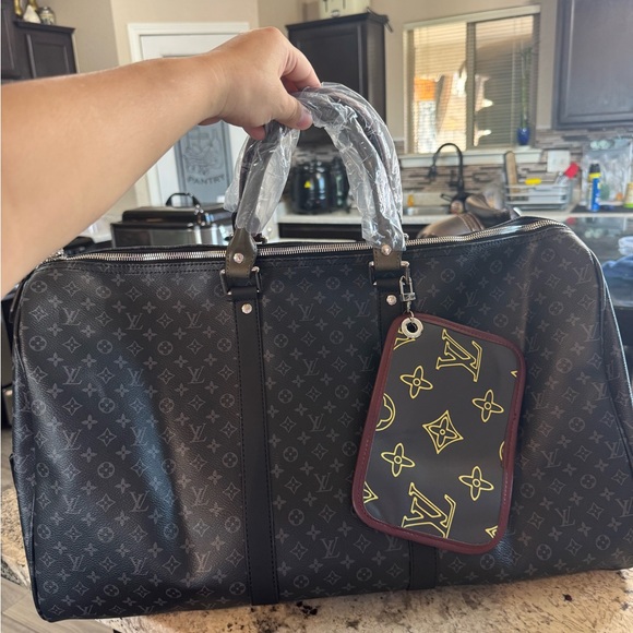 Louis Vuitton Black and Gray Monogram Duffel Bag - Picture 1 of 1